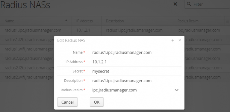 Radius NAS - JRadiusManager - TFyreIT